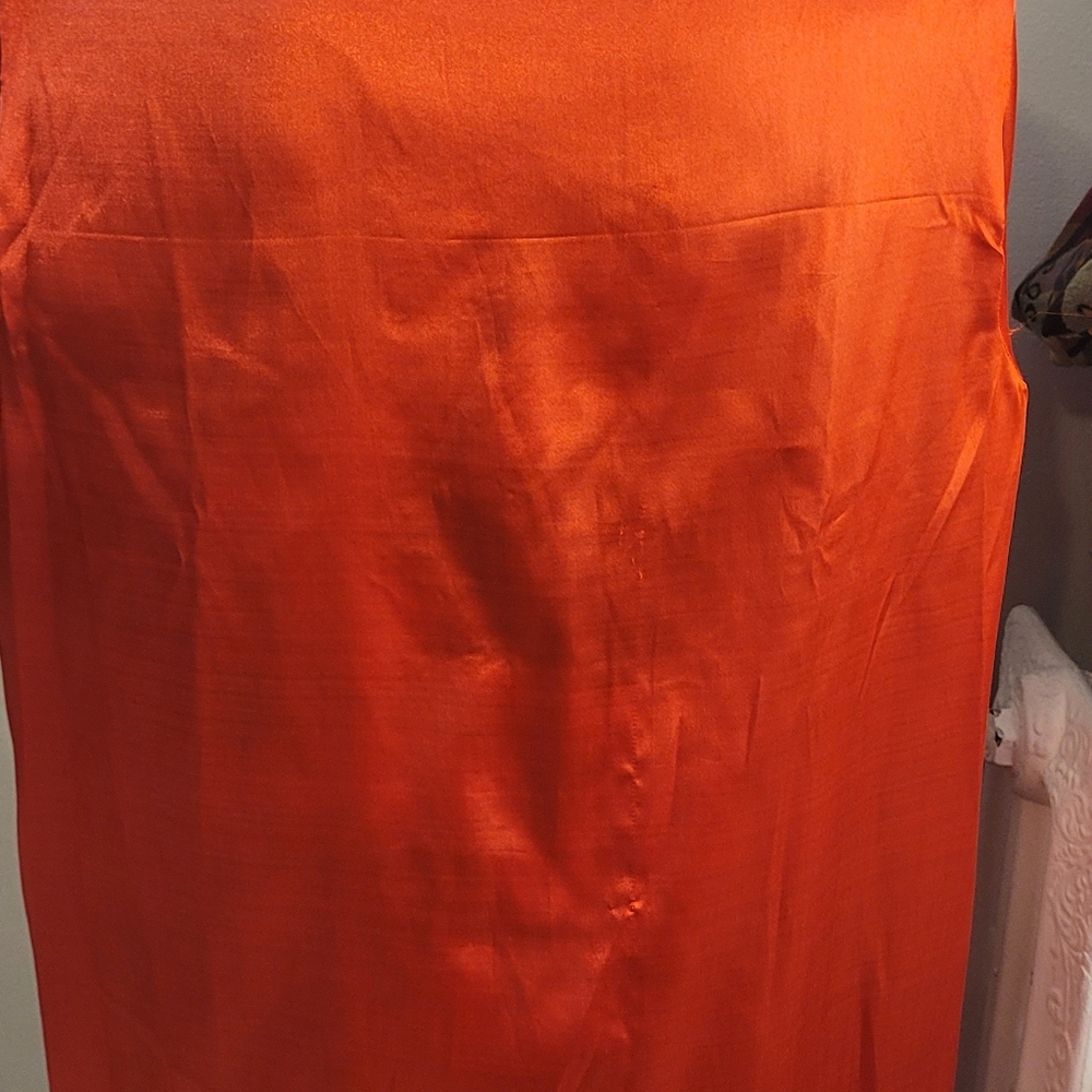 Black Long Mandrin Coat with Red Dragon Embroidery - Picture 5 of 6